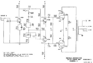 Boogie 5050 PA schematic circuit diagram